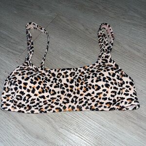 Xhilaration Pink and Black Leopard Print Bralette